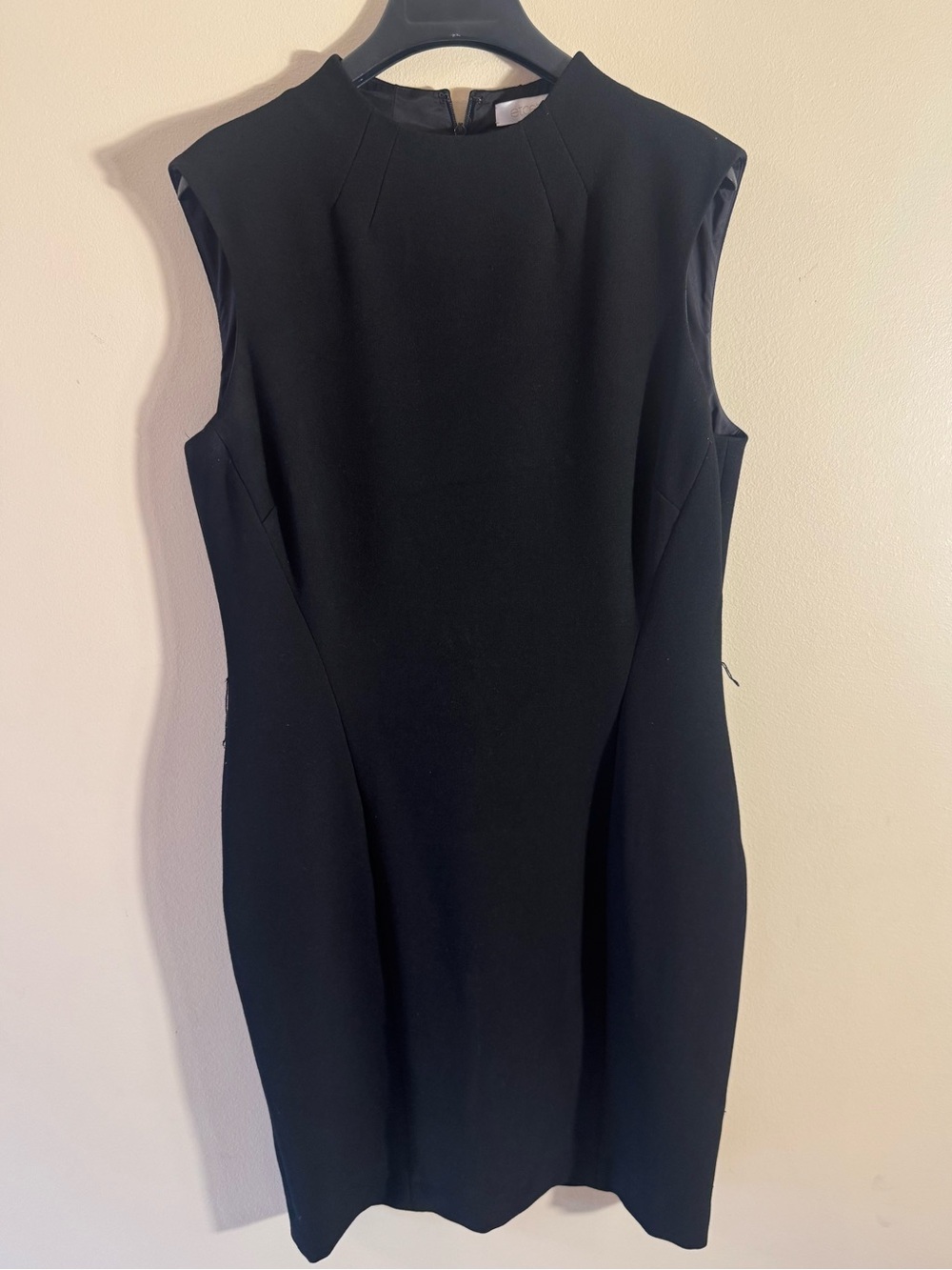 Etcetera Black Sleeveless Sheath Dress
